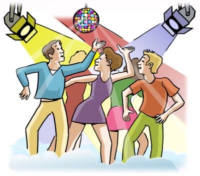 disko Menschen tanzen in einer Disco.