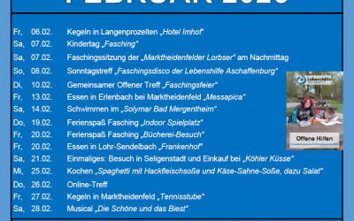 Freizeitprogramm März 2026