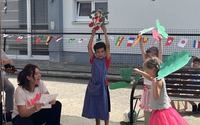 Gemüsetanz beim Gartenfest